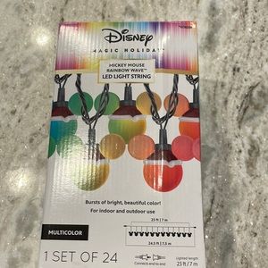 Disney 24-Count 23-ft Multi-function Multicolor LED Plug-In Christmas lights NIB